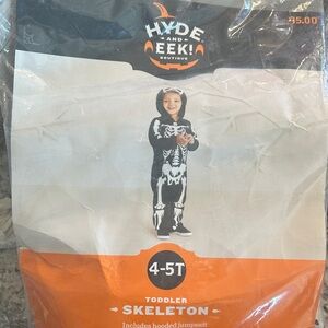 Hyde and Eek! Toddler Skeleton Costume - Black and White